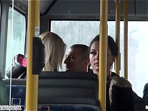 Public hookup on the bus on the way to school